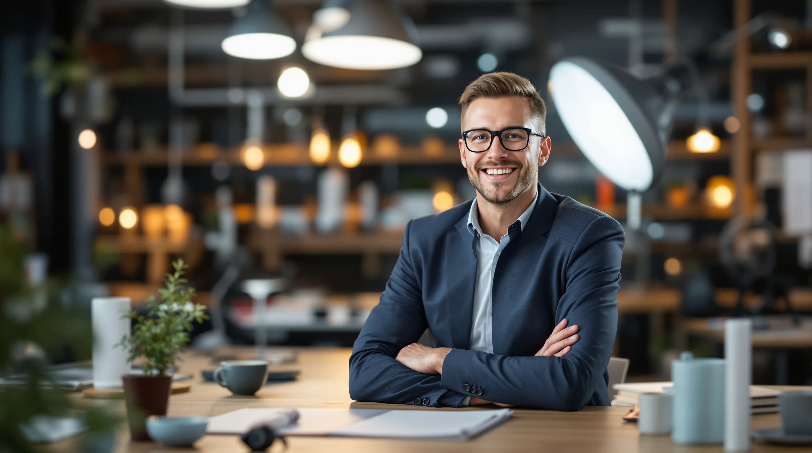 Auswahl verschiedener Bewerbungsfoto-Varianten eines Ingenieurs: Sakko, Business Casual, verschiedene Hintergründe