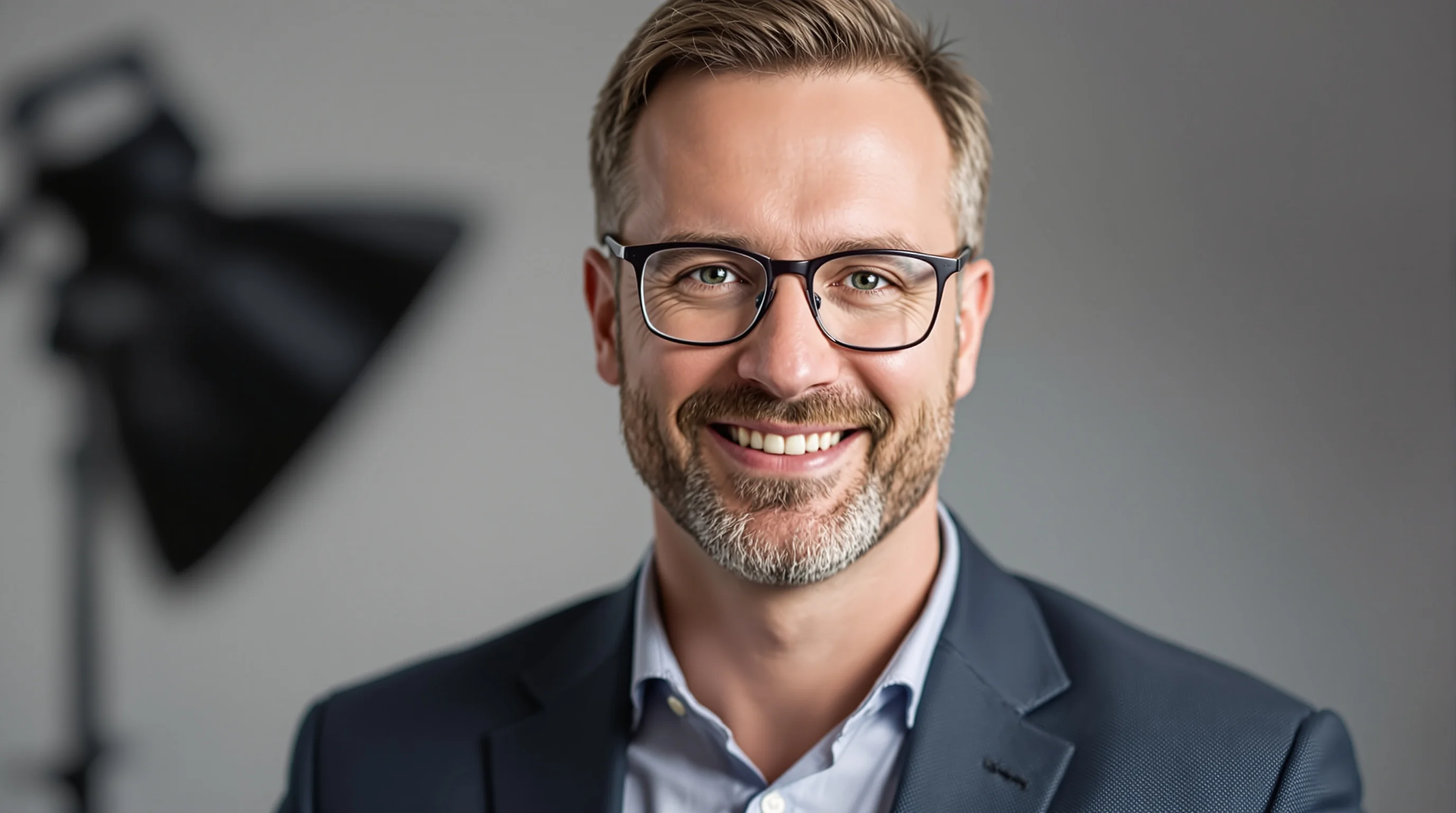 Beispiele: verschiedene Outfit- und Hintergrundvarianten für ein Bewerbungsfoto.