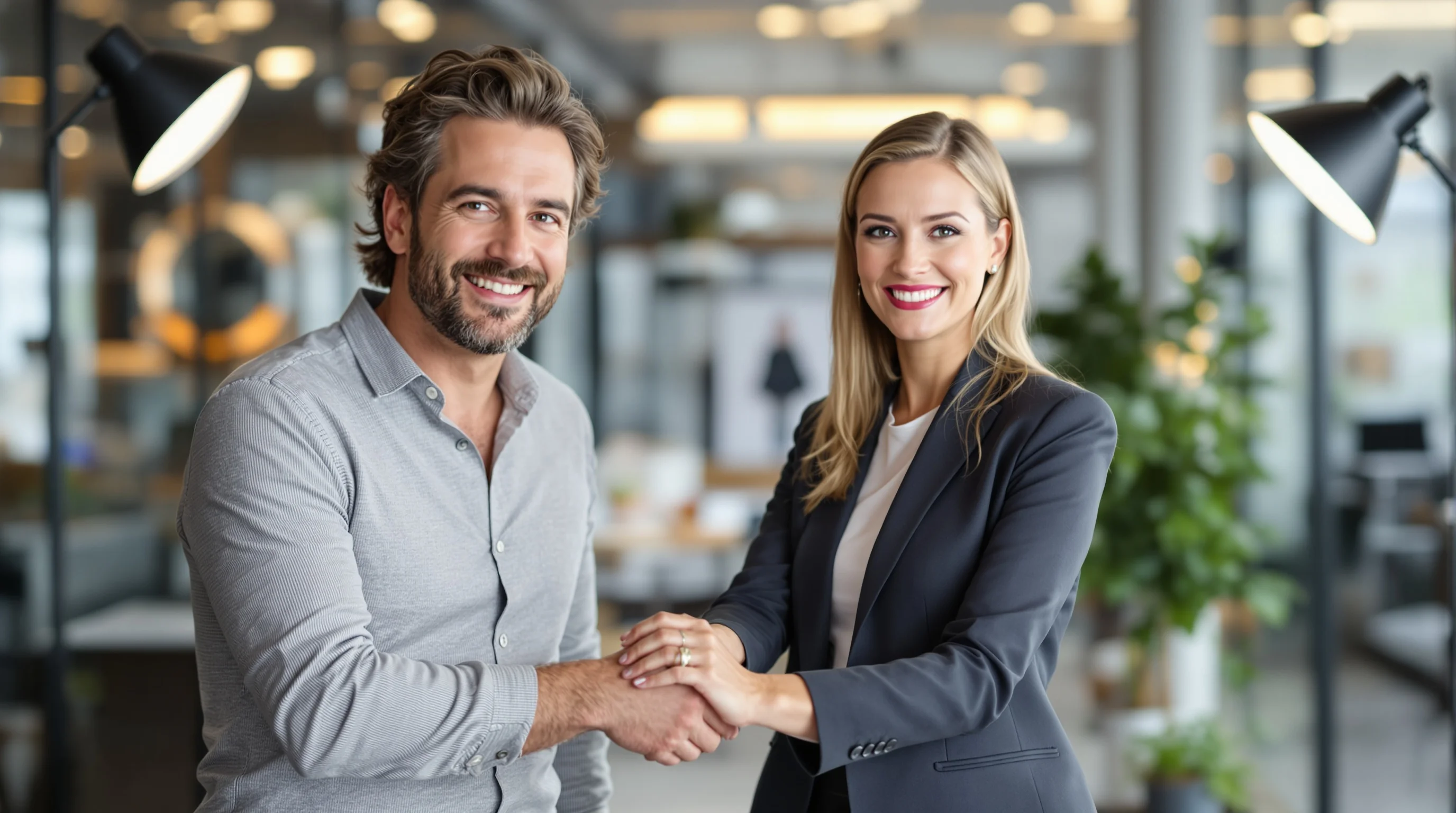 Beispielauswahl: mehrere KI-generierte Outfits und Hintergründe