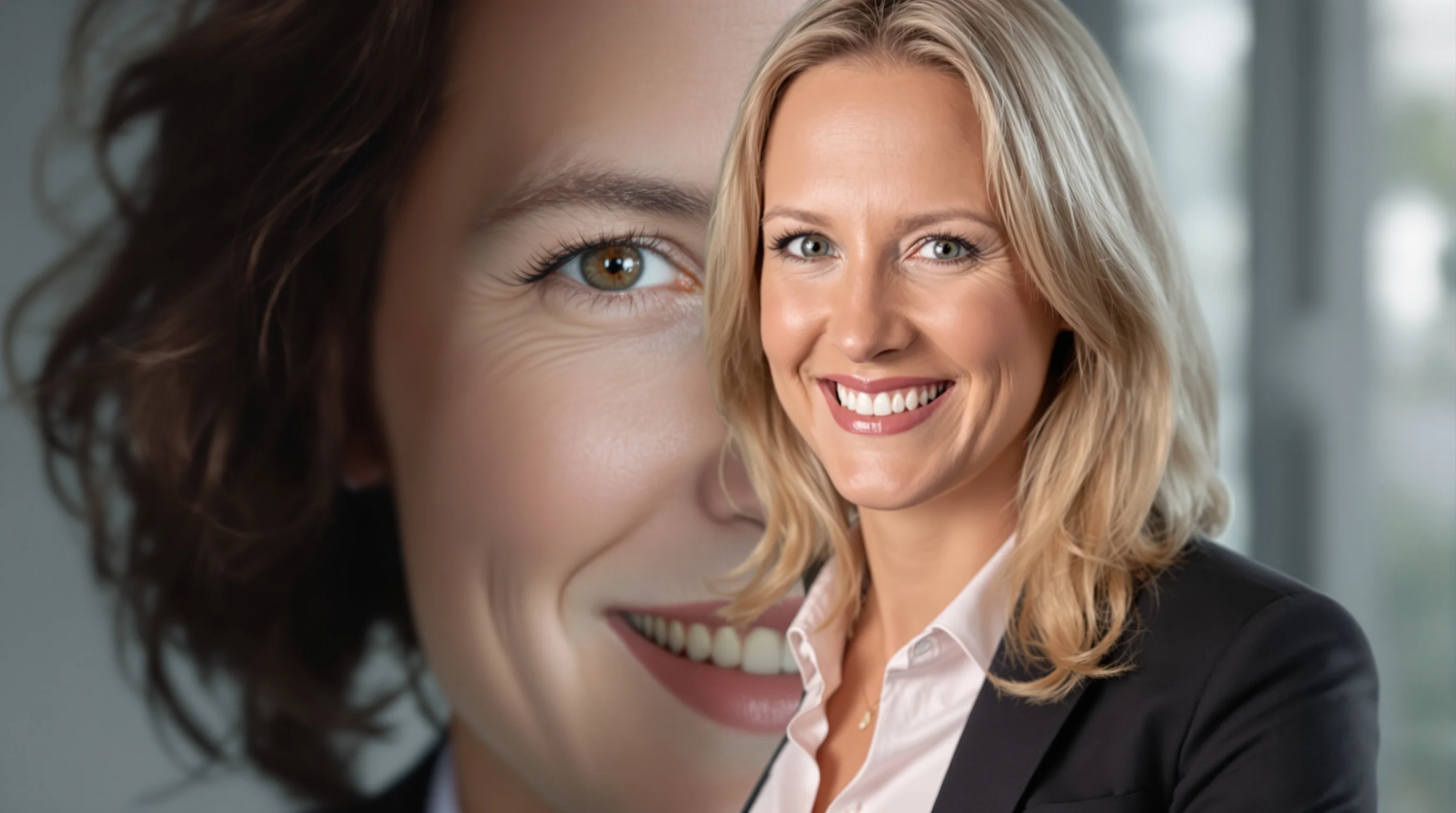 Finale Auswahl eines Business-Portraits als Profilbild