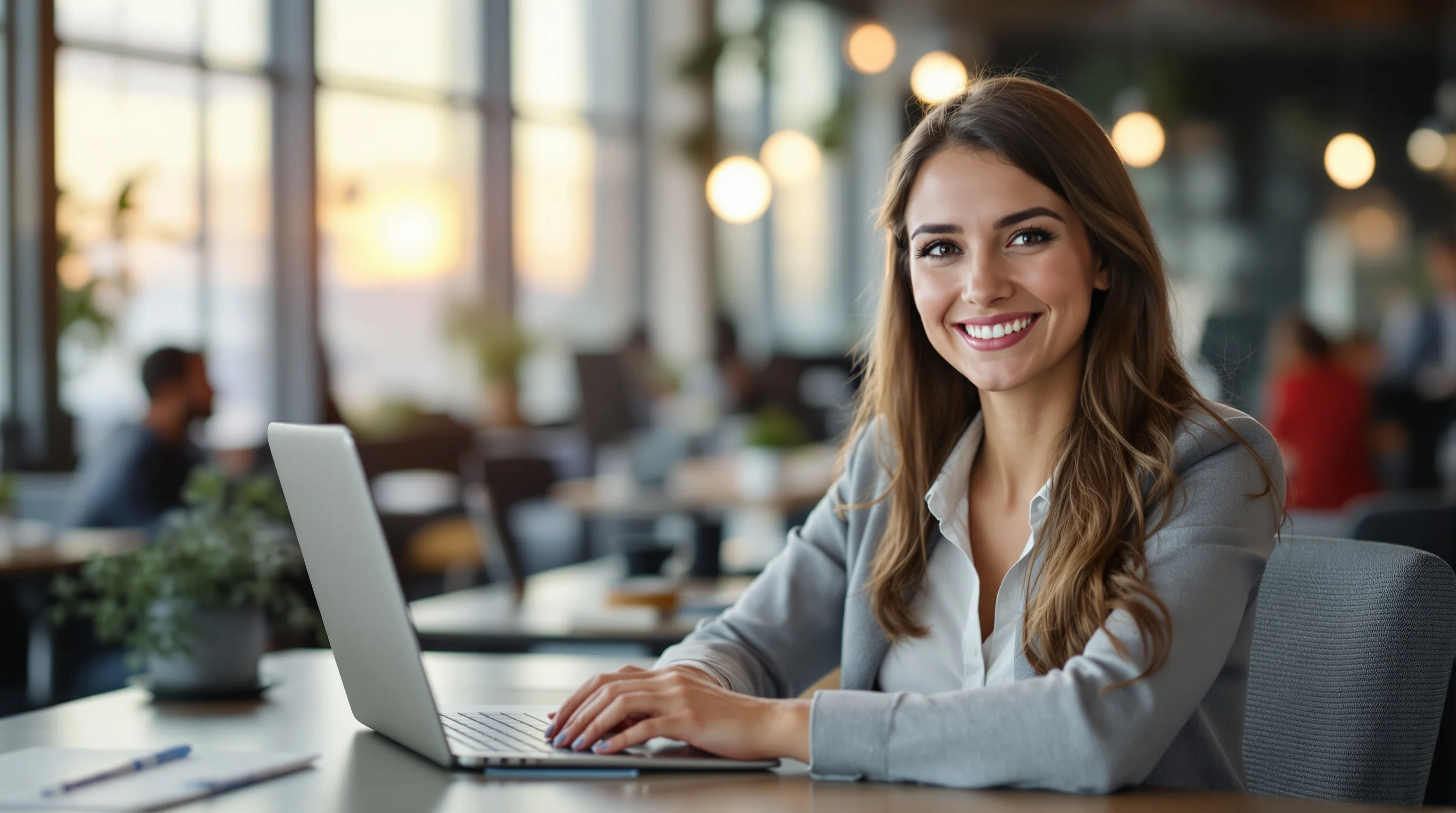 Moderner Bewerbungsprozess: Bewerber, Laptop und Bewerbungsunterlagen